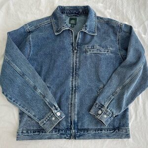 Wild Fable — Denim Bomber Jacket